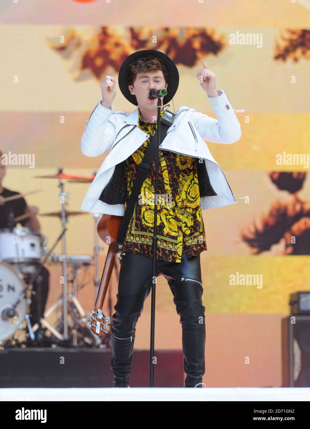 EXCLUSIVE Jake Roche of Rixton performs on stage during Capital FM's ...