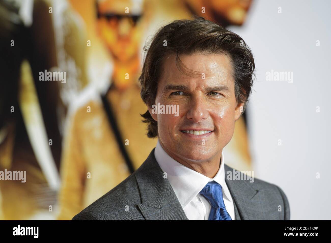 Tom Cruise attending the Mission Impossible Rogue Nation Premiere, at the BFI Imax cinema in Waterloo, London Stock Photo