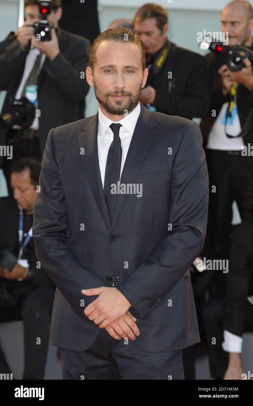 Matthias Schoenaerts attending the premiere of A Bigger Splash, at the