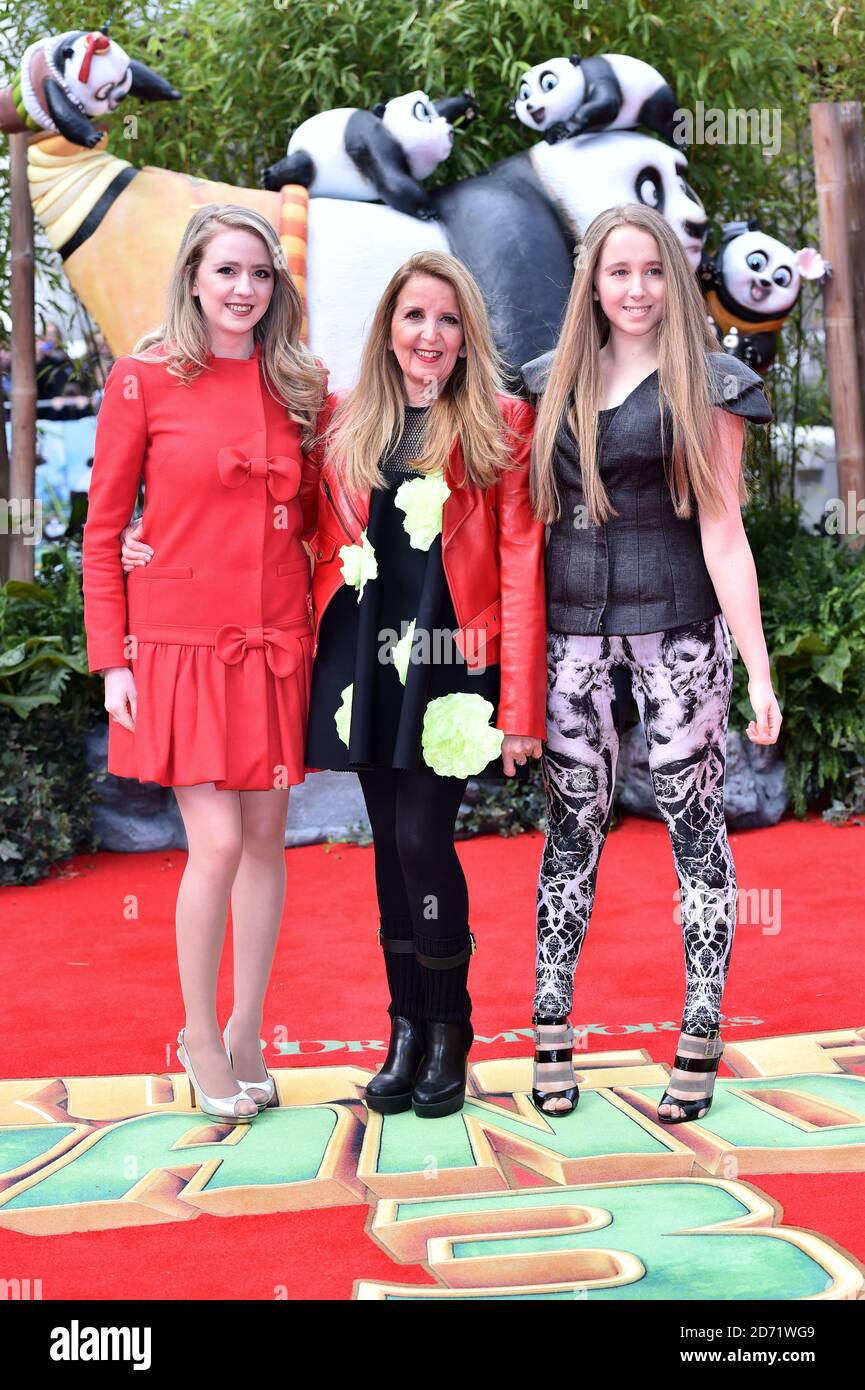 Gillian McKeith attending the premiere of Kung Fu Panda 3, at the Odeon cinema in Leicester Square, London. Stock Photo