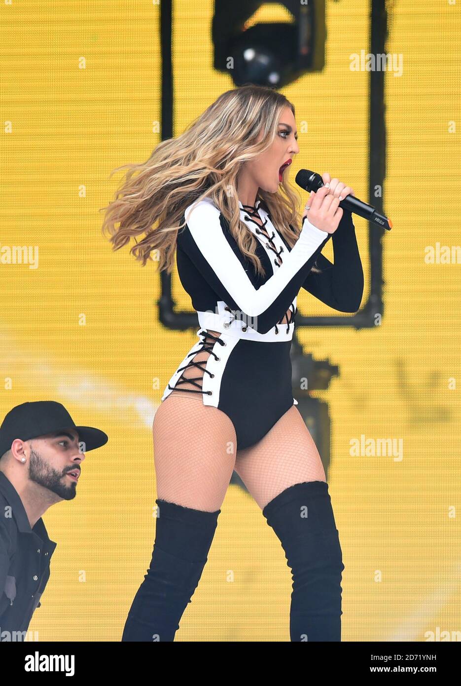 Perrie Edwards Of Little Mix at the Capital FM's Summertime Ball with  Vodafone held at Wembley Stadium, London (Picture Credit: Matt Crossick/  EMPICS Entertainment Stock Photo - Alamy