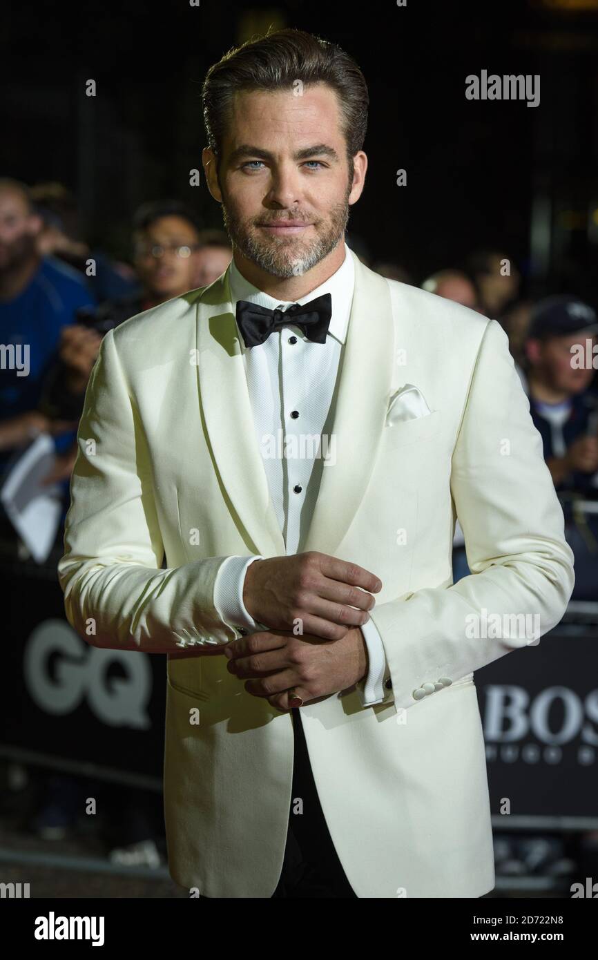 Chris Pine arriving at the GQ Men of the Year Awards 2016 held at The Tate