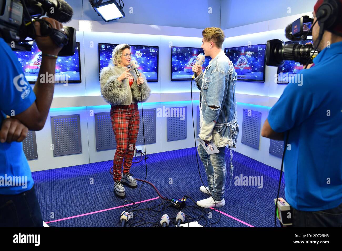 Anne Marie is interviewed by Roman Kemp backstage during Capital's ...