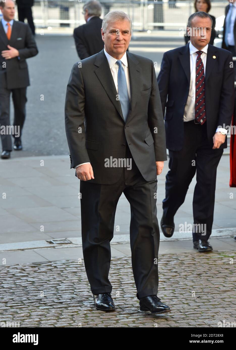 Prince Andrew, Duke of York attending the Commonwealth Day service at
