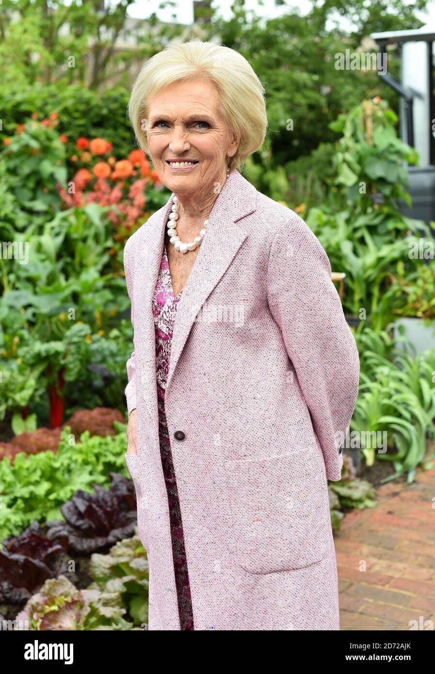 Mary Berry at the RHS Chelsea Flower Show at the Royal Hospital Chelsea, London Stock Photo