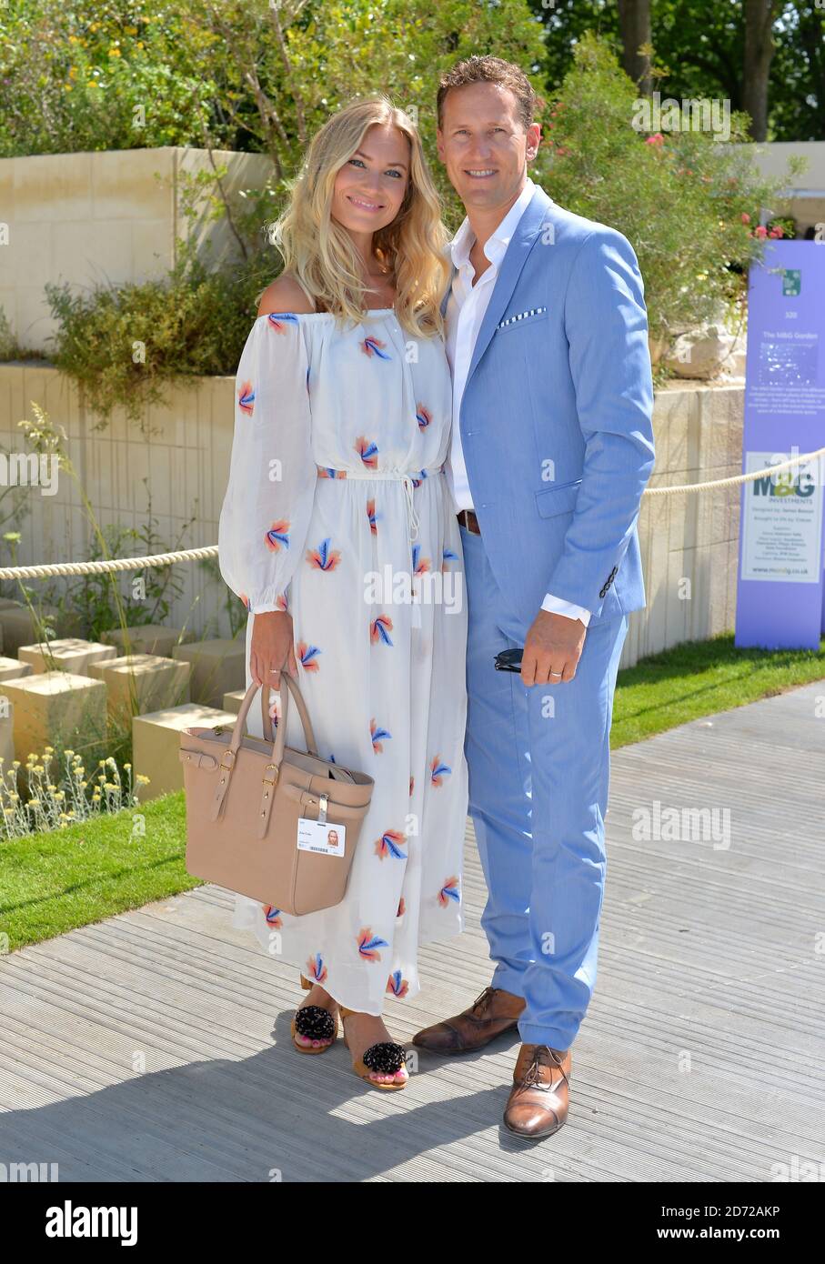 Zoe Cole and Brendan Cole at the RHS Chelsea Flower Show at the Royal Hospital Chelsea, London Stock Photo