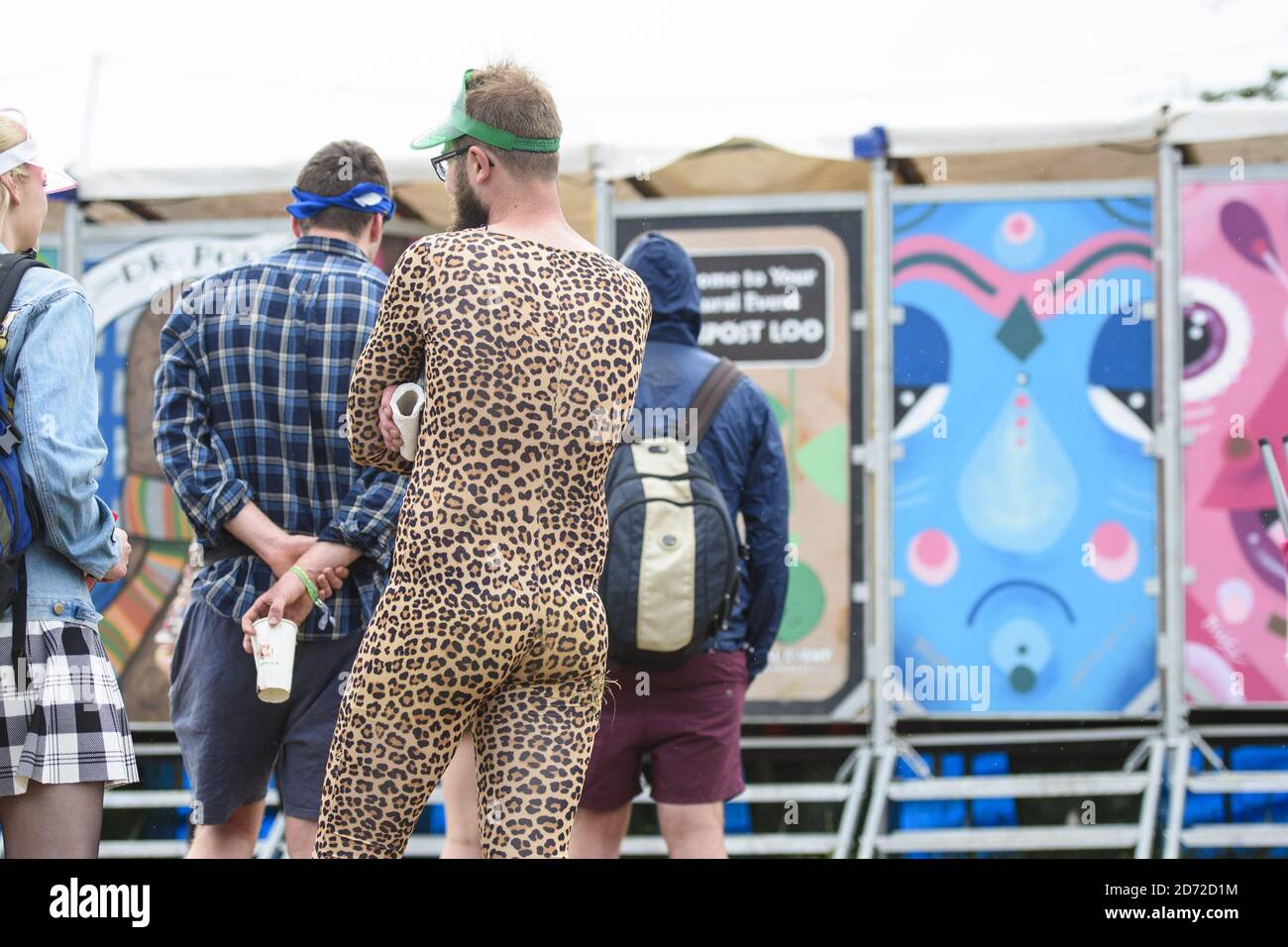 Glastonbury festival toilets hi-res stock photography and images - Alamy