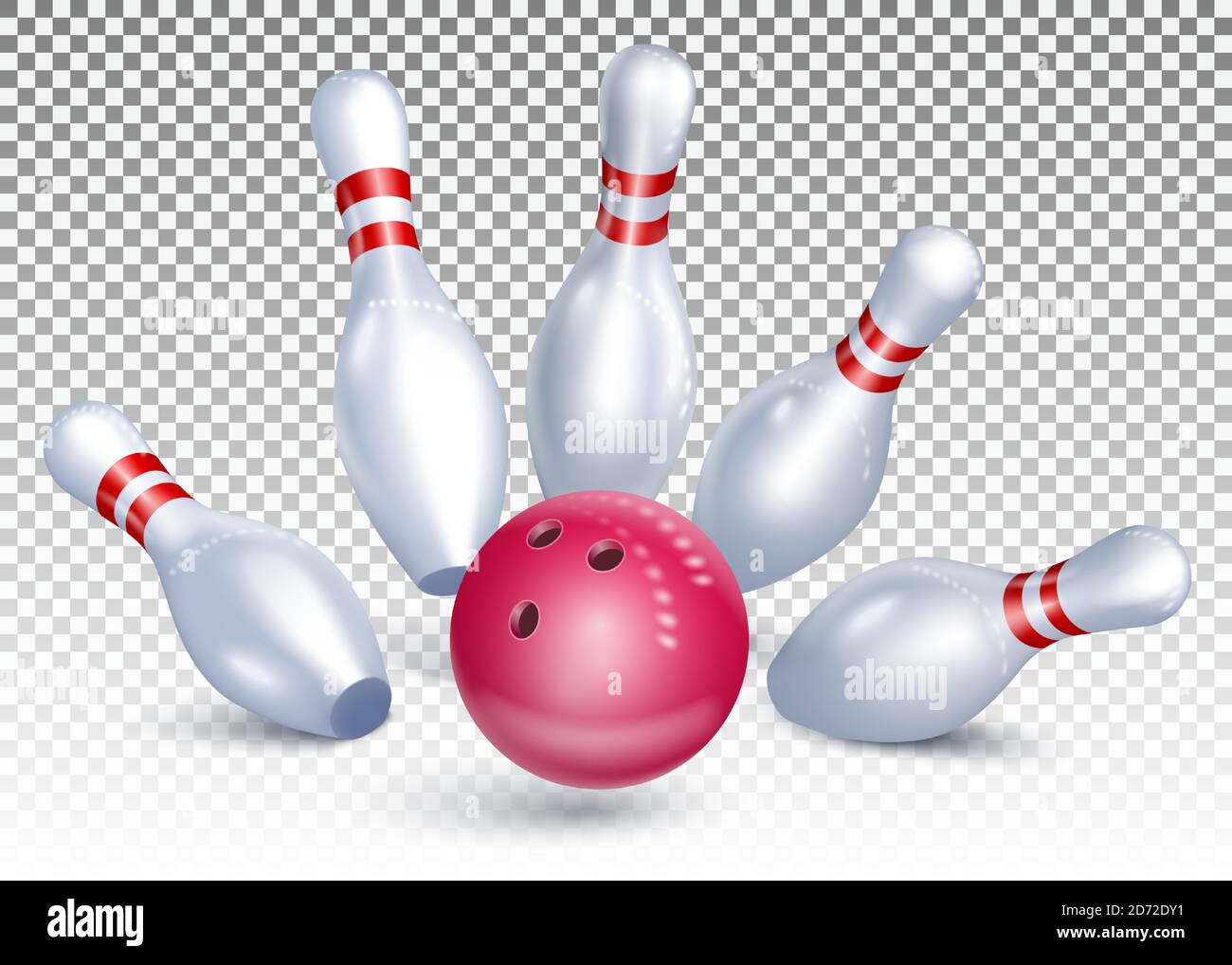 bowling ball and pins Stock Vector Image & Art Alamy
