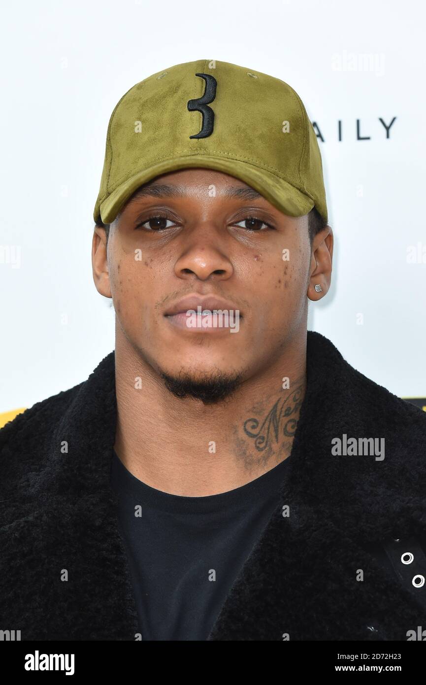Anthony Yarde arriving at the Rated Awards, at the Roundhouse in Camden, London. Picture date: Tuesday October 24th, 2017. Photo credit should read: Matt Crossick/ EMPICS Entertainment. Stock Photo