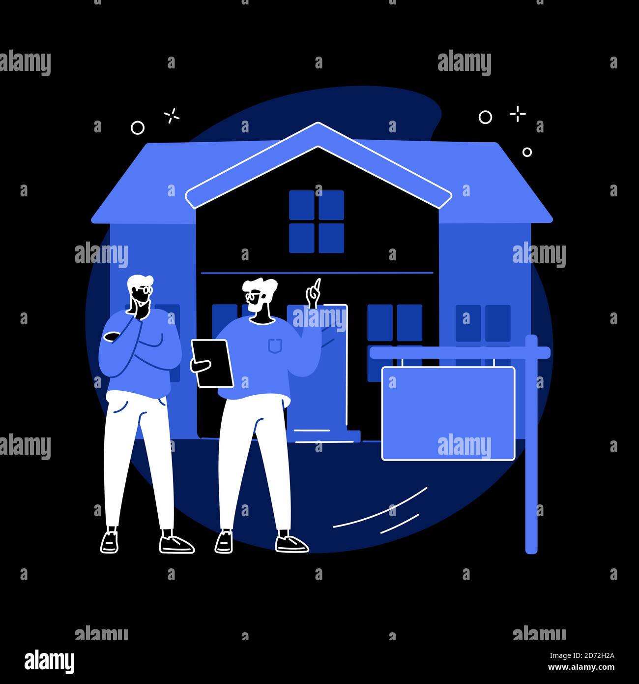 House for rent abstract concept vector illustration Stock Vector Image