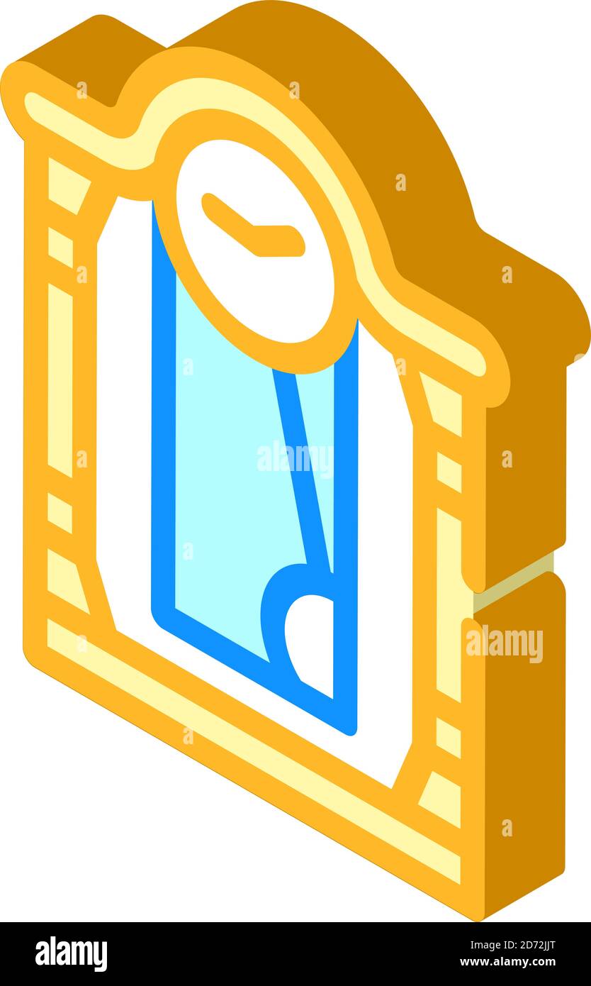 clock tool isometric icon vector illustration sign Stock Vector Image ...