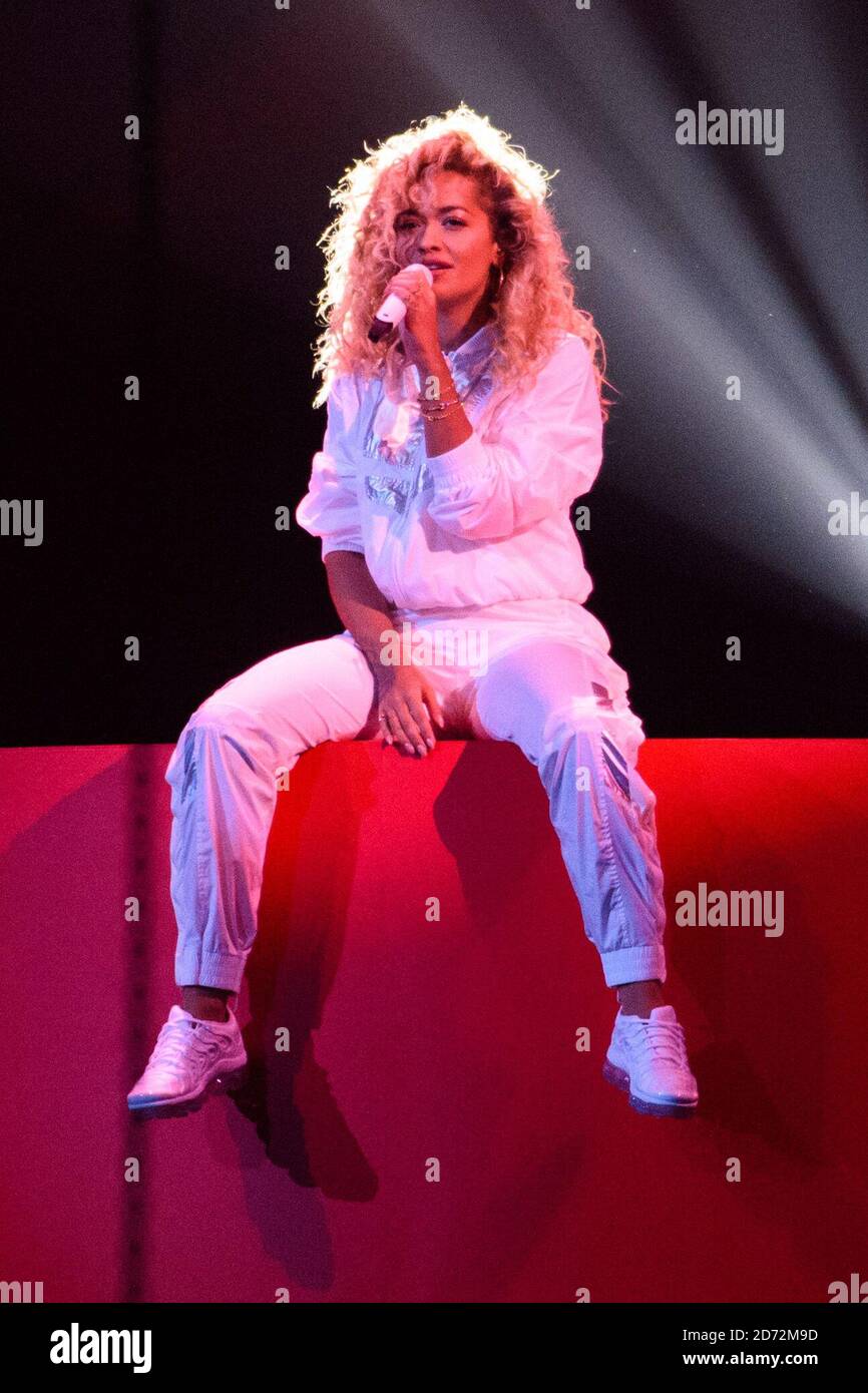 Rita Ora Performing On Stage High Resolution Stock Photography and ...
