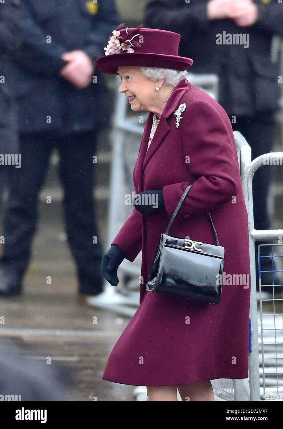 Queen Elizabeth II attending the Commonwealth Service at Westminster Abbey, London. Photo credit should read: Matt Crossick/EMPICS Entertainment Stock Photo