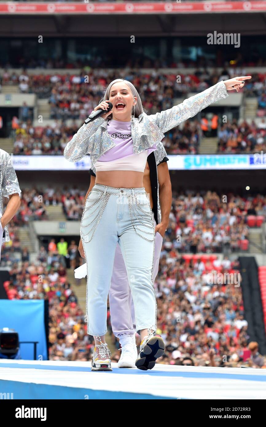 Anne-Marie during Capital's Summertime Ball with Vodafone at Wembley  Stadium, London Stock Photo - Alamy