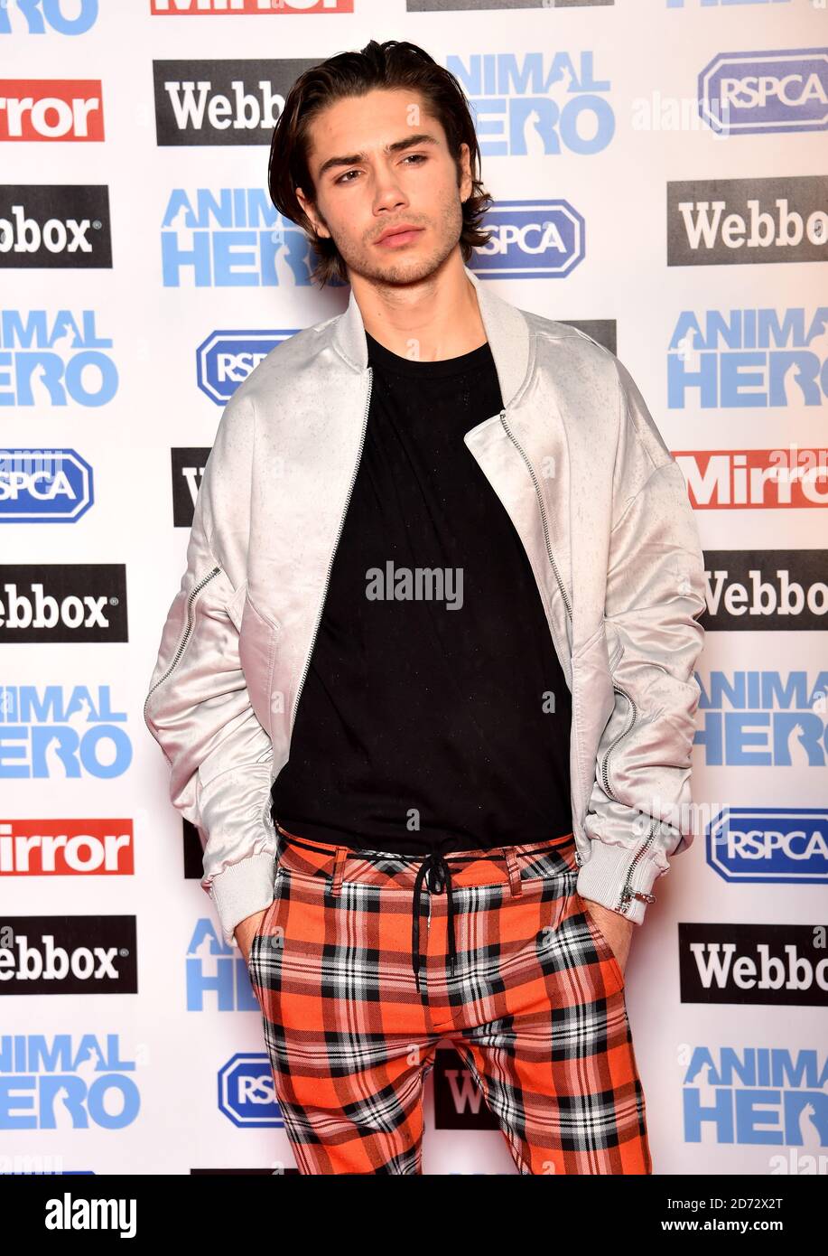 George Shelley attending the Animal Hero Awards held at the Grosvenor House Hotel, London Stock Photo