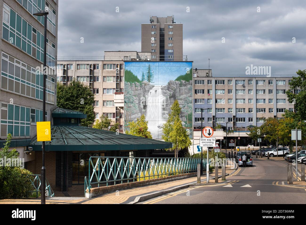 General view of the Broadwater Farm Estate in Tottenham, north London