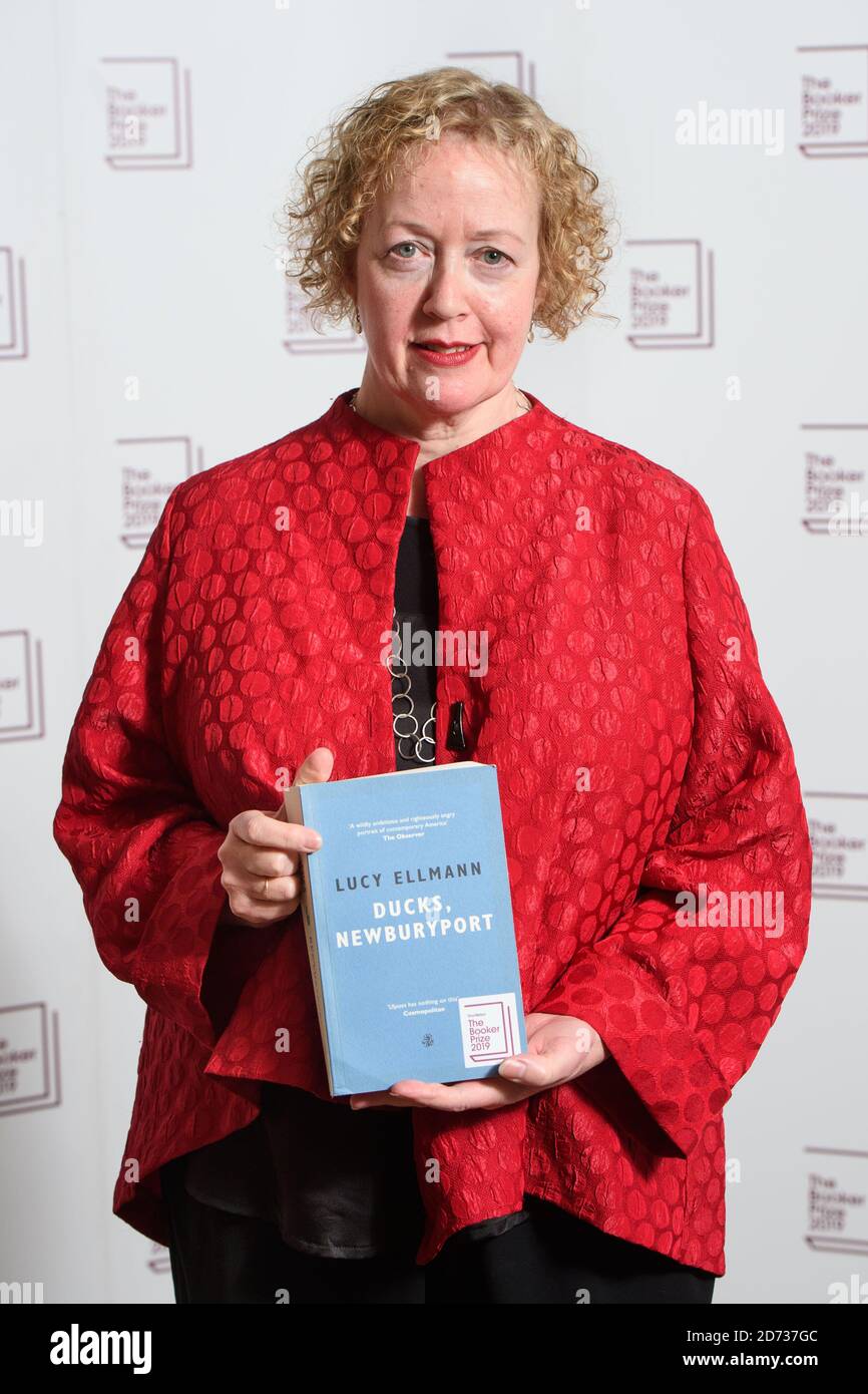 Author Lucy Ellmann attending a photocall for the 2019 Booker Prize shortlisted authors, at the South Bank centre in London. Picture date: Sunday October 13, 2019. Photo credit should read: Matt Crossick/Empics Stock Photo