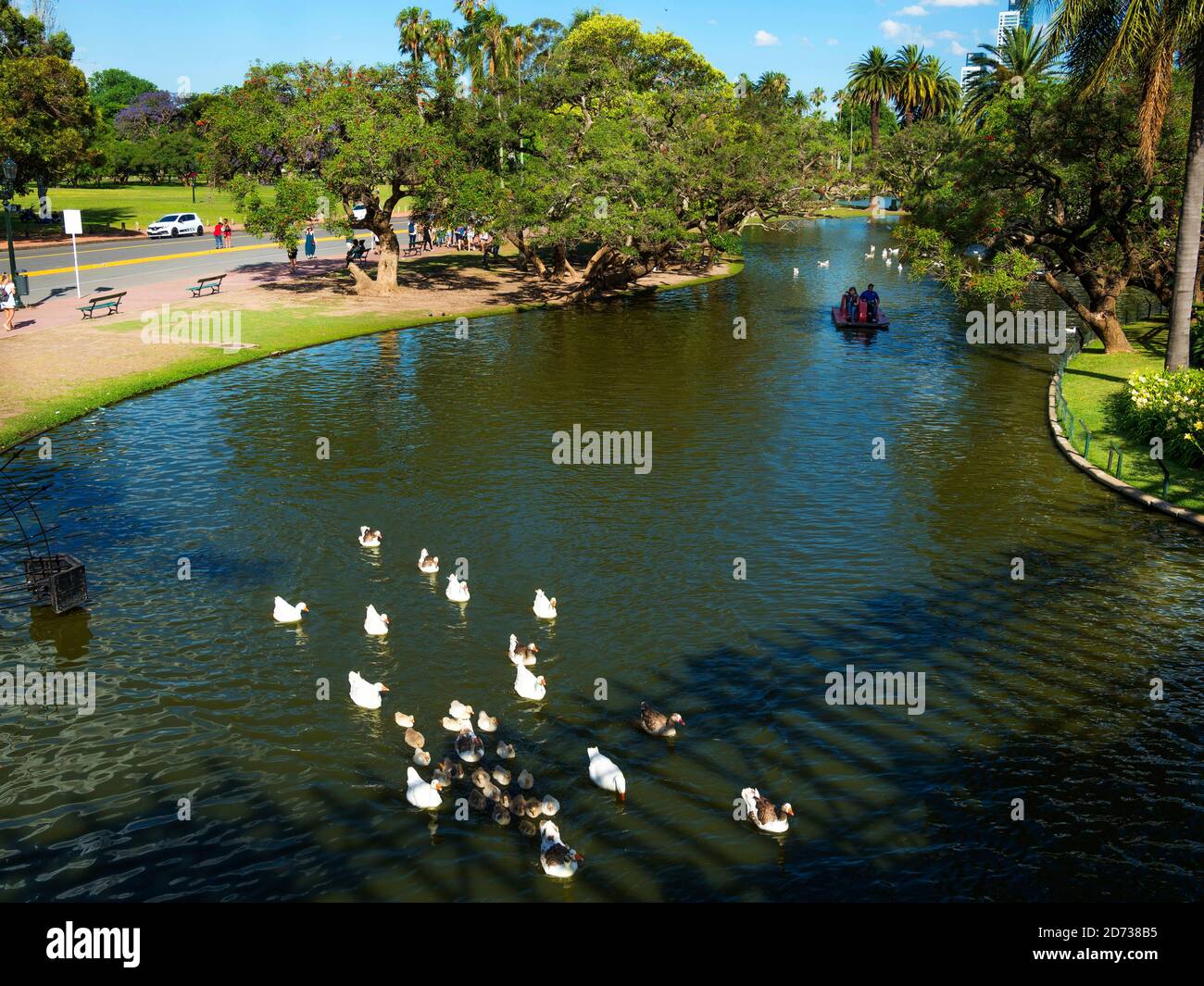 Park Bosques de Palermo in quarter Palermo.  Buenos Aires, the capital of Argentina. South America, Argentina, November Stock Photo