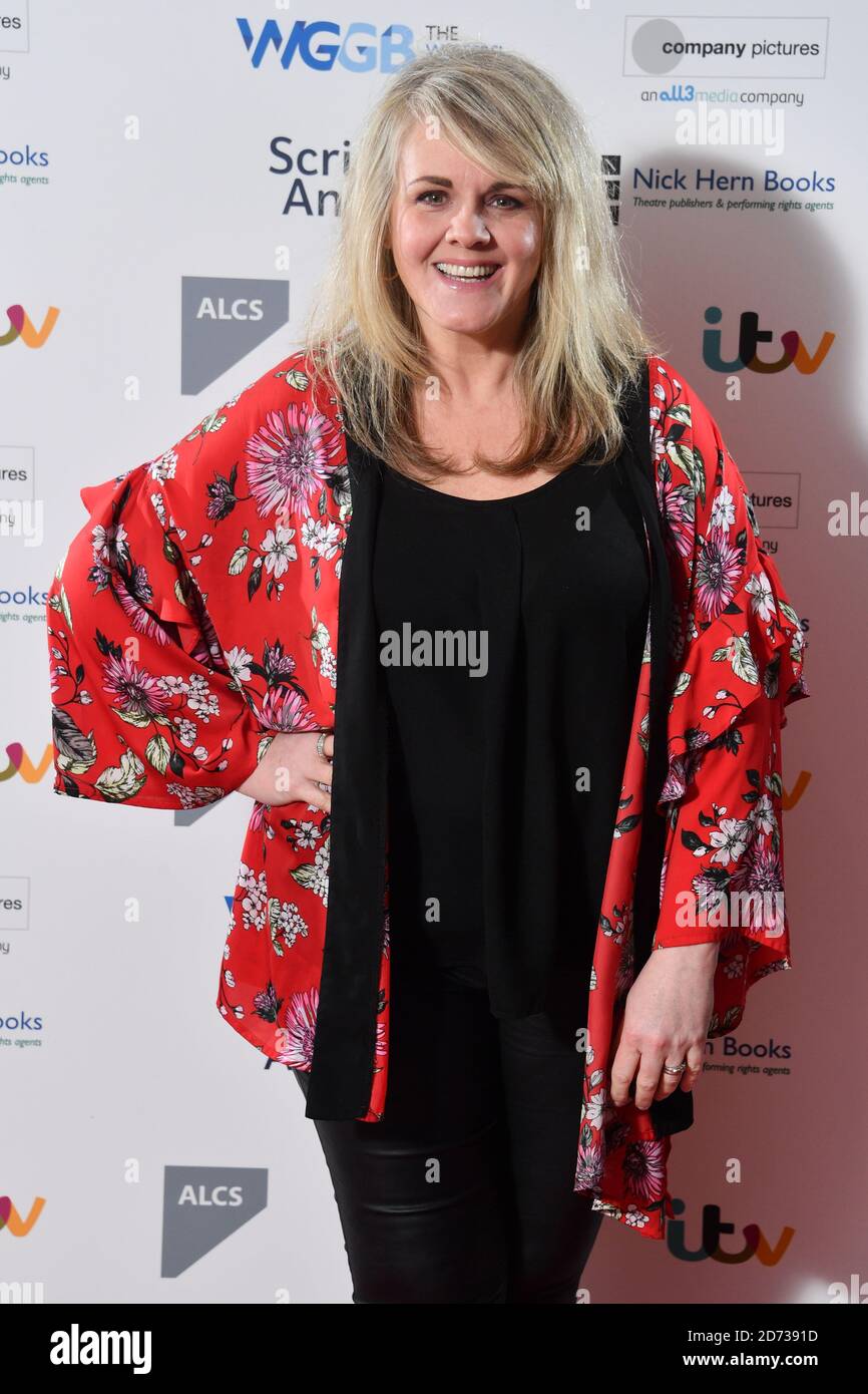 Sally Lindsay arrives at The Writers' Guild Awards 2020 held at the Royal College of Physicians, London. Picture date: Monday January 13, 2020. Photo credit should read: Matt Crossick/Empics Stock Photo