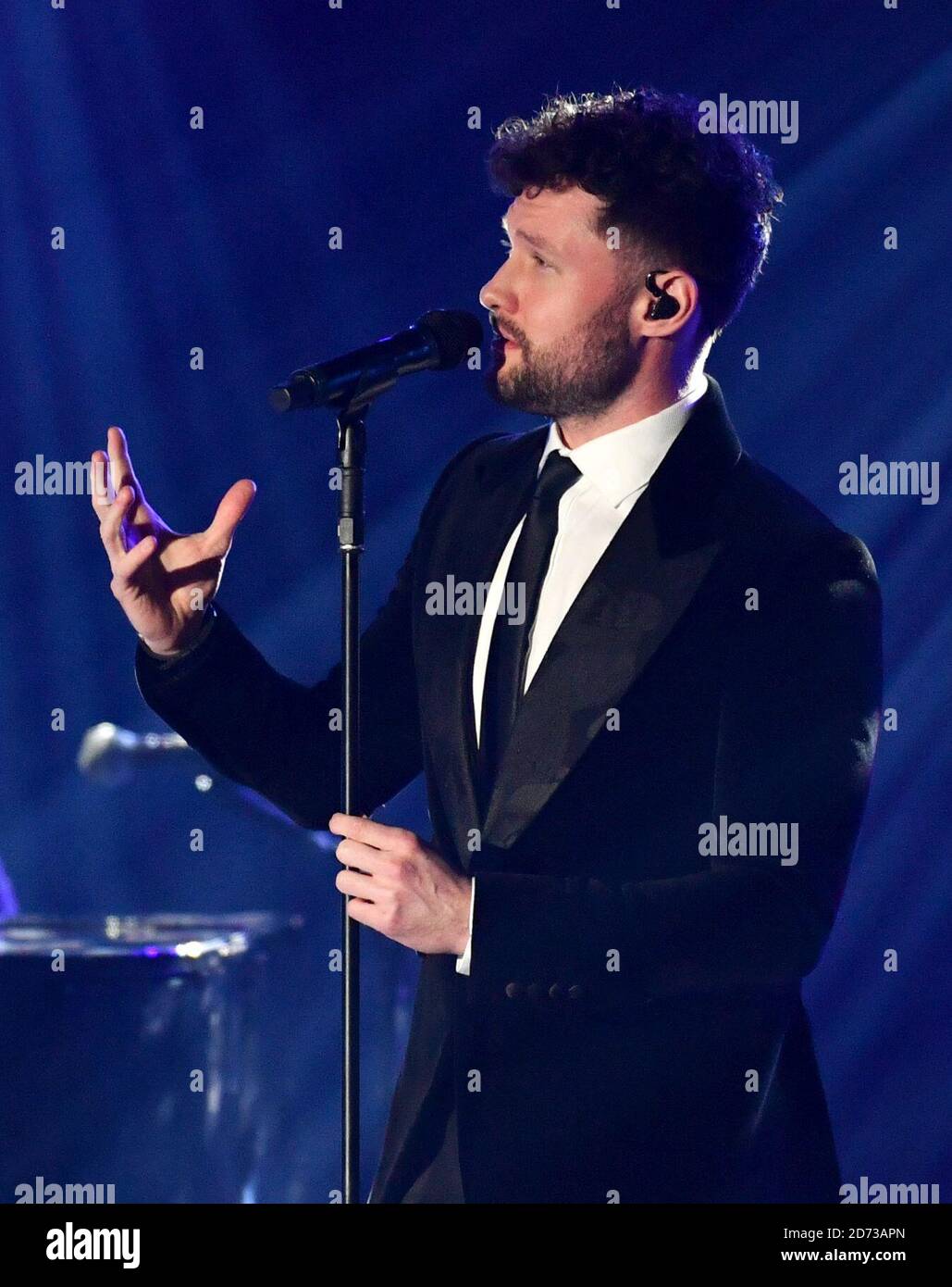 Calum Scott on stage during the WE Day UK charity event and concert ...