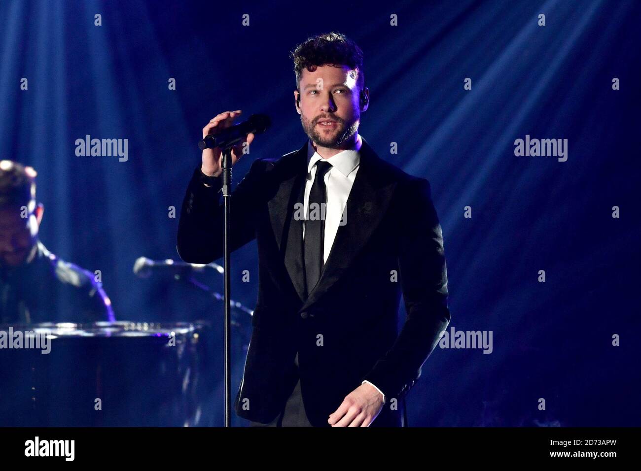 Calum Scott on stage during the WE Day UK charity event and concert ...