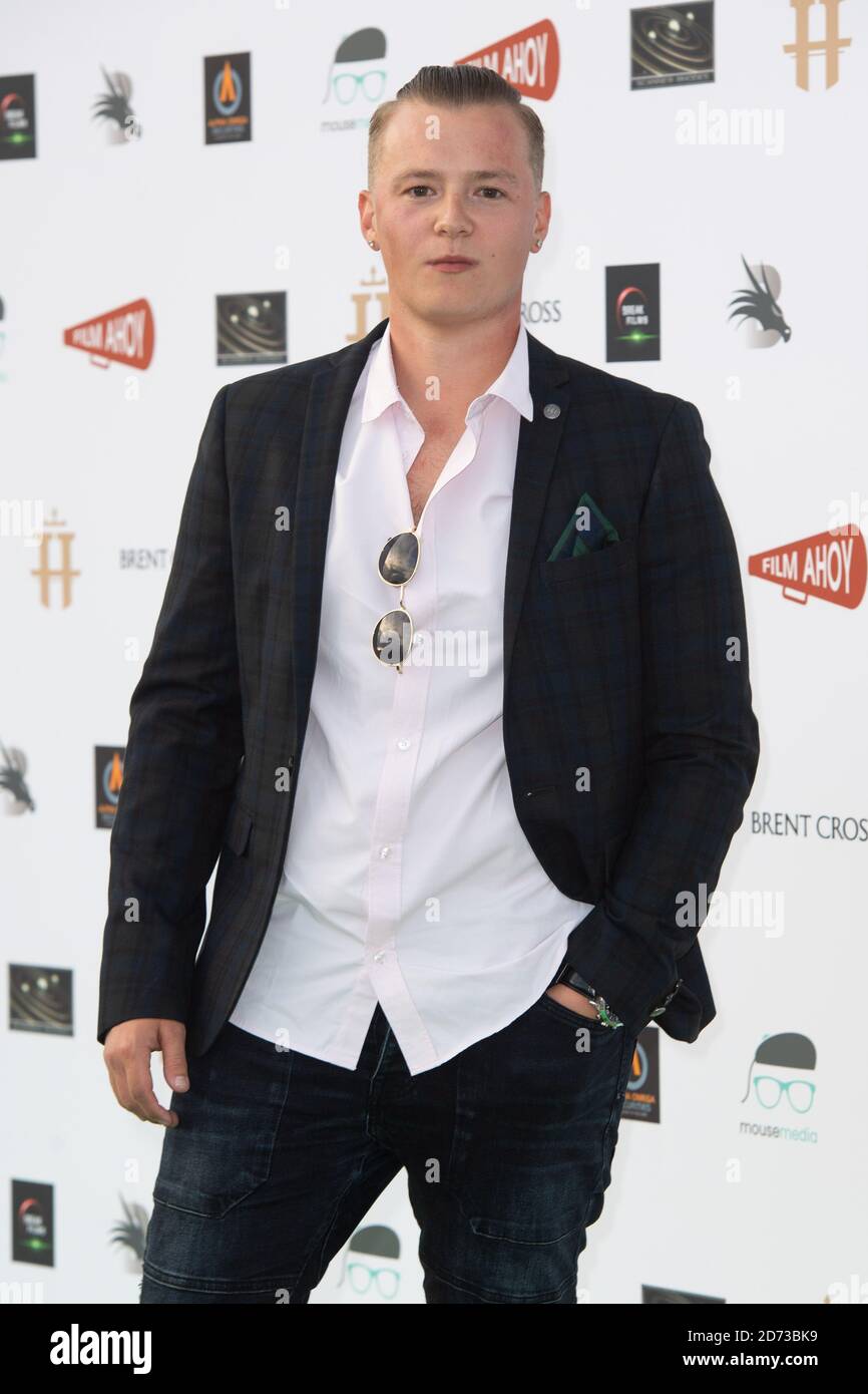 Charlie Wernham attending the drive-in premiere of Break, at the Brent Cross Drive-In cinema in north west London. Picture date: Wednesday July 22, 2020. Photo credit should read: Matt Crossick/Empics Stock Photo