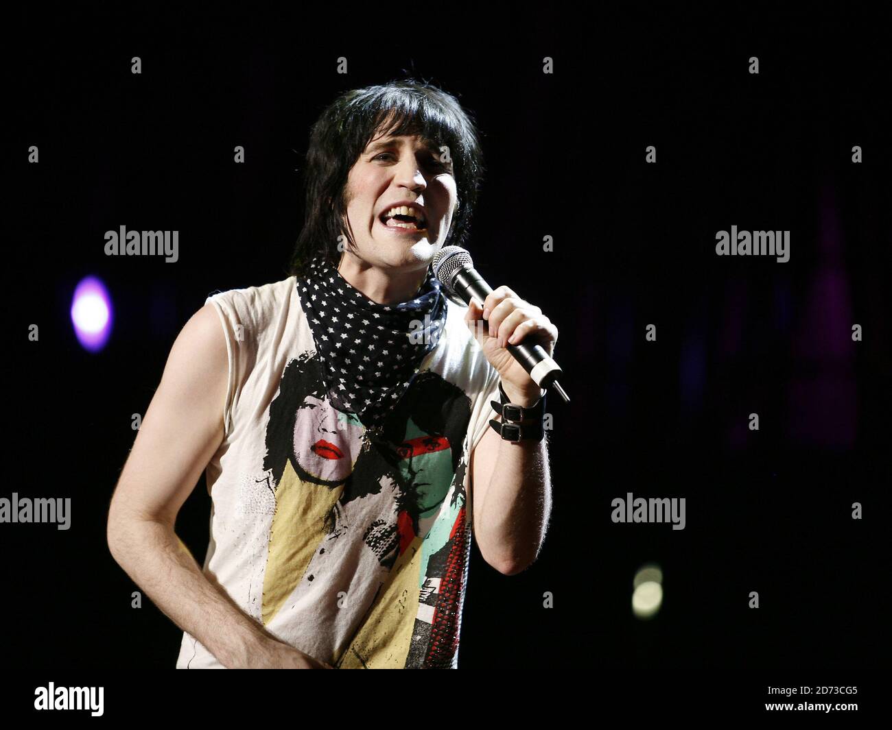 Noel Fielding performs at the Teenage Cancer Trust comedy night at the Royal Albert Hall, London. Stock Photo