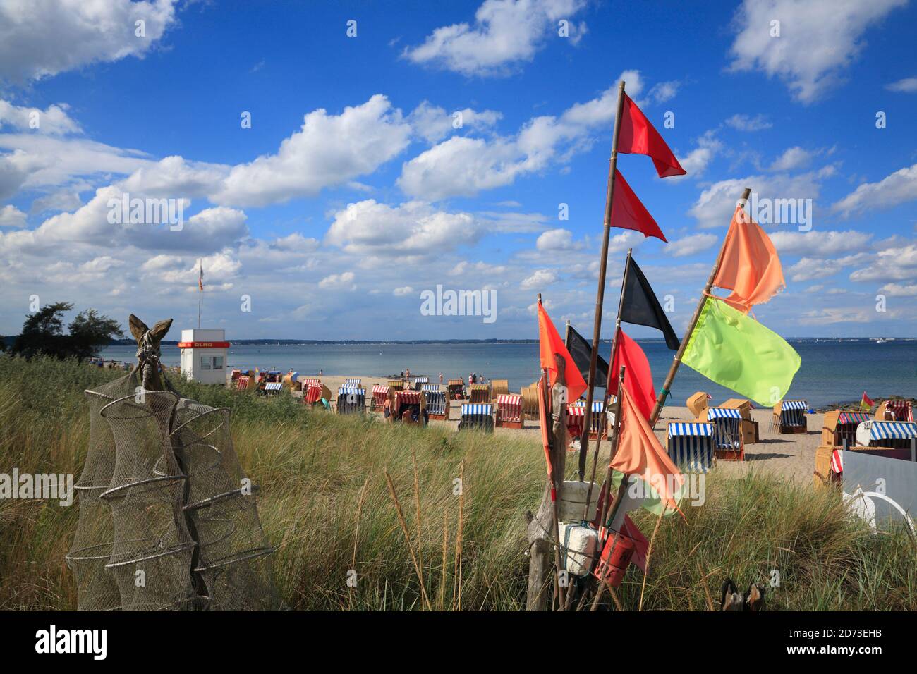 Beach in Niendorf /Baltic Sea, Timmendorfer Strand, Schleswig-Holstein, Germany, Europe Stock Photo