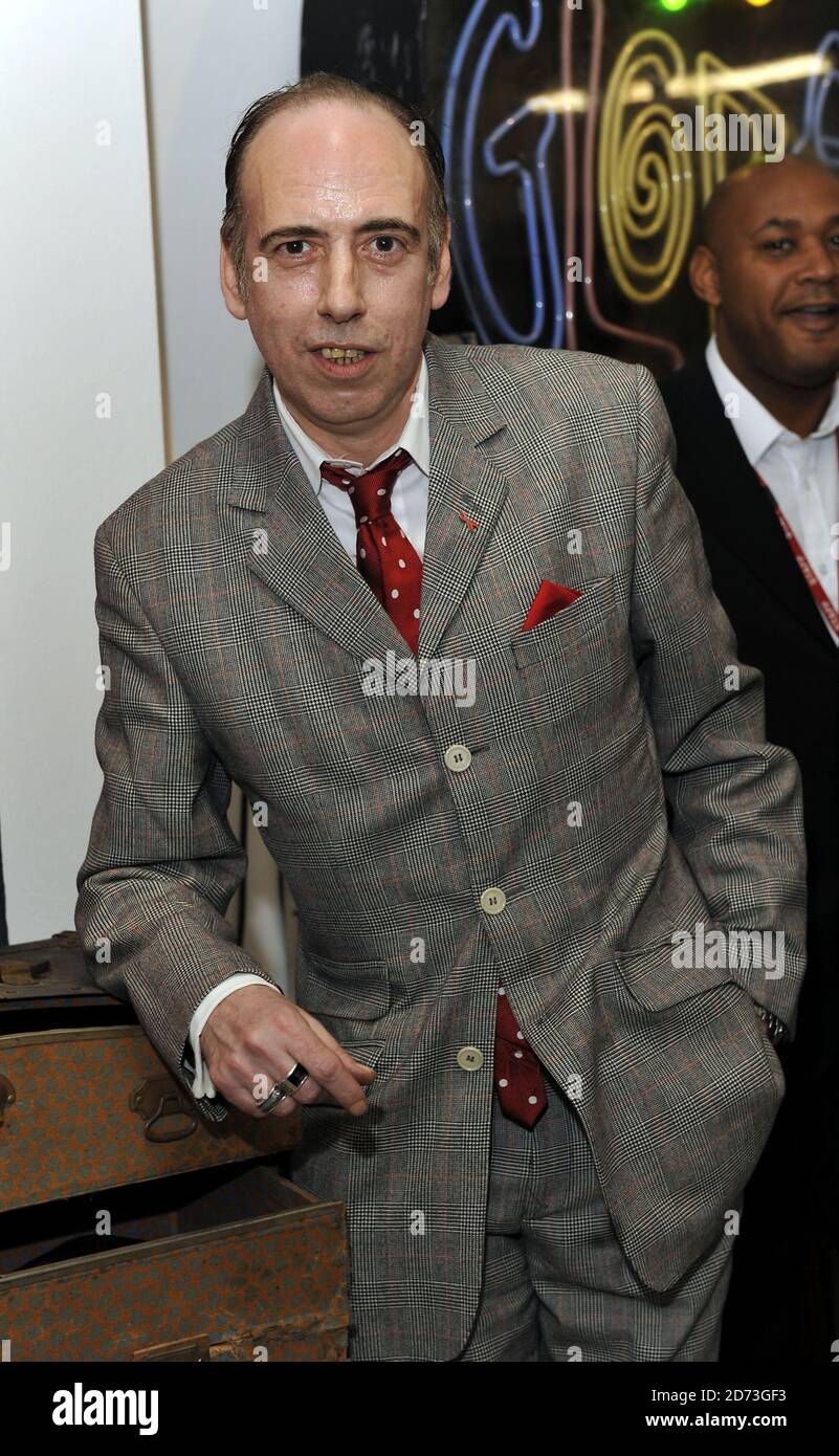 Mick Jones at the private view of his exhibition, The Rock and Roll