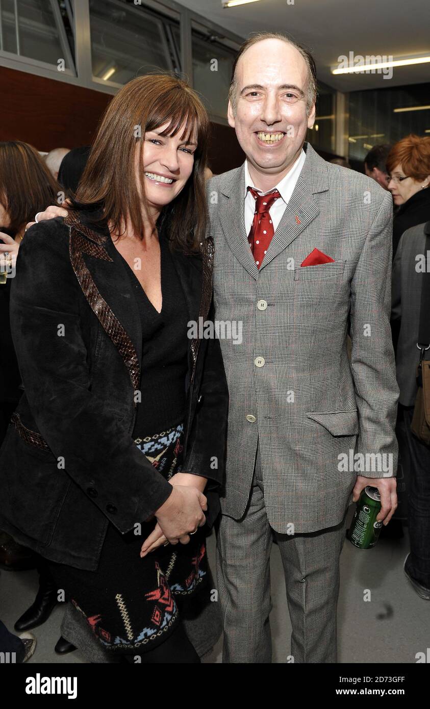 Mick Jones and wife Miranda at the private view of Mick Jones's