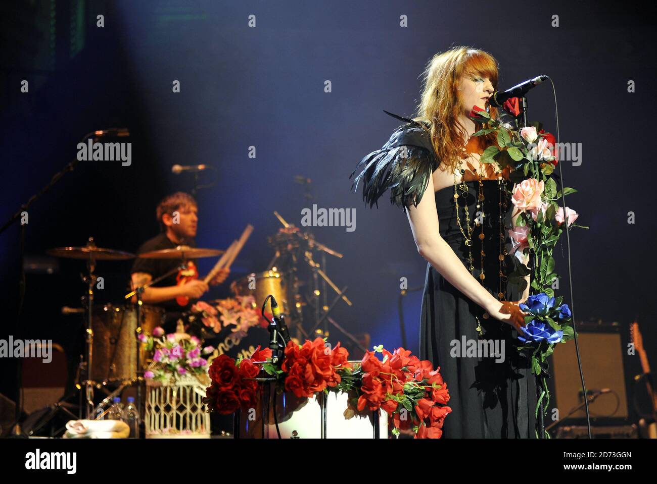 Florence welch of florence and the machine performs at the royal albert hall  in london as part of the teenage cancer trust series of concerts. hi-res  stock photography and images - Alamy, image size:1300x959