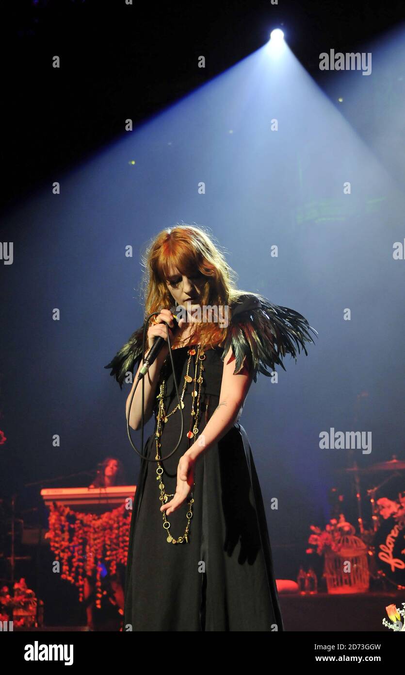 Florence welch of florence and the machine performs at the royal albert hall  in london as part of the teenage cancer trust series of concerts. hi-res  stock photography and images - Alamy, image size:835x1390
