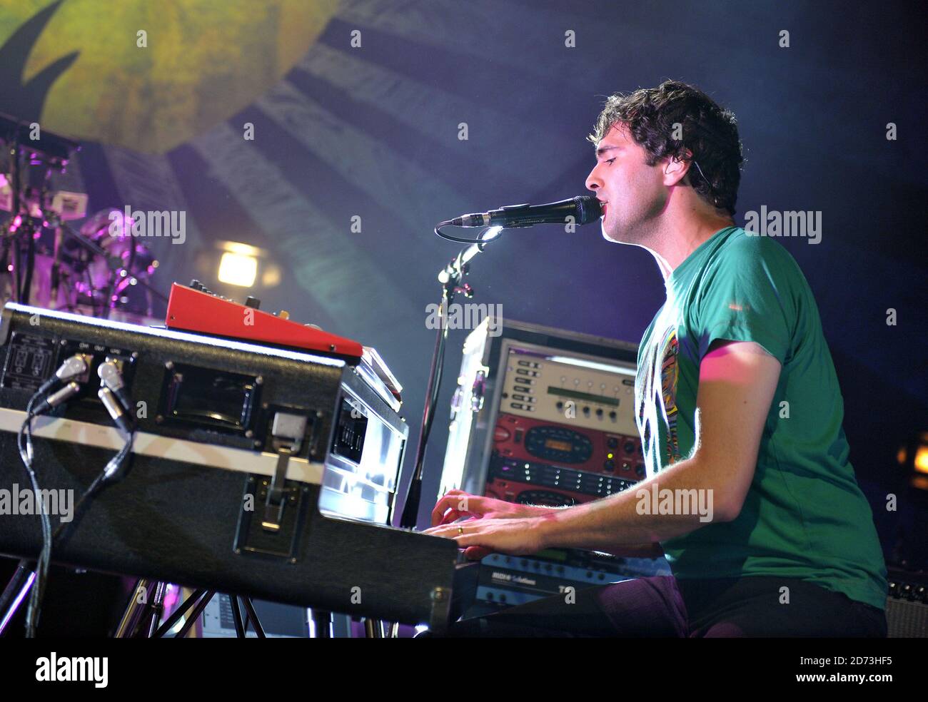 Tim Rice Oxley of Keane performing live as part of Island Records 50th anniversary festival at