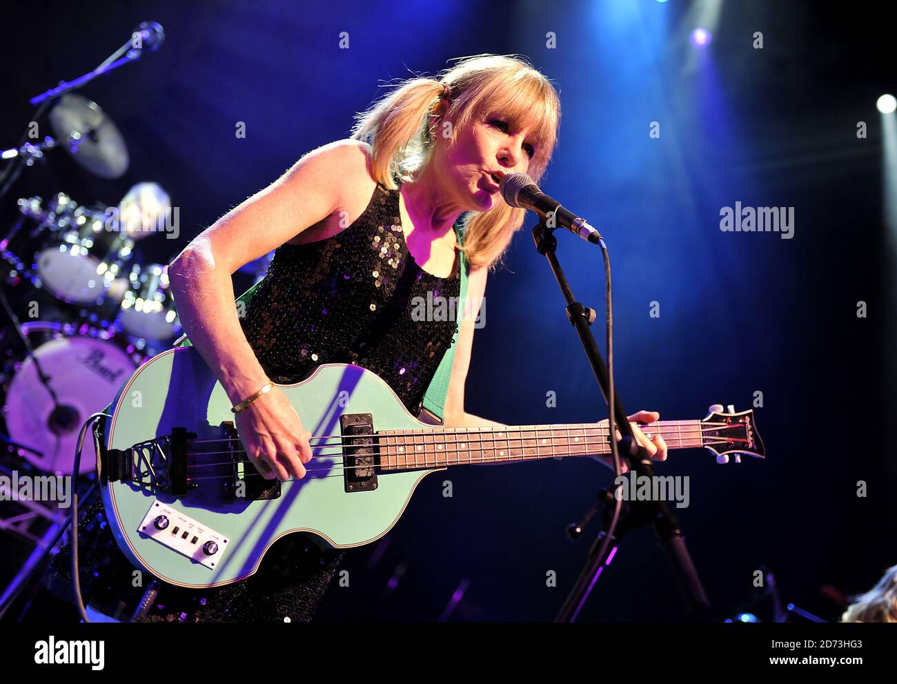 Tina Weymouth of Tom Tom club performing live as part of Island Records