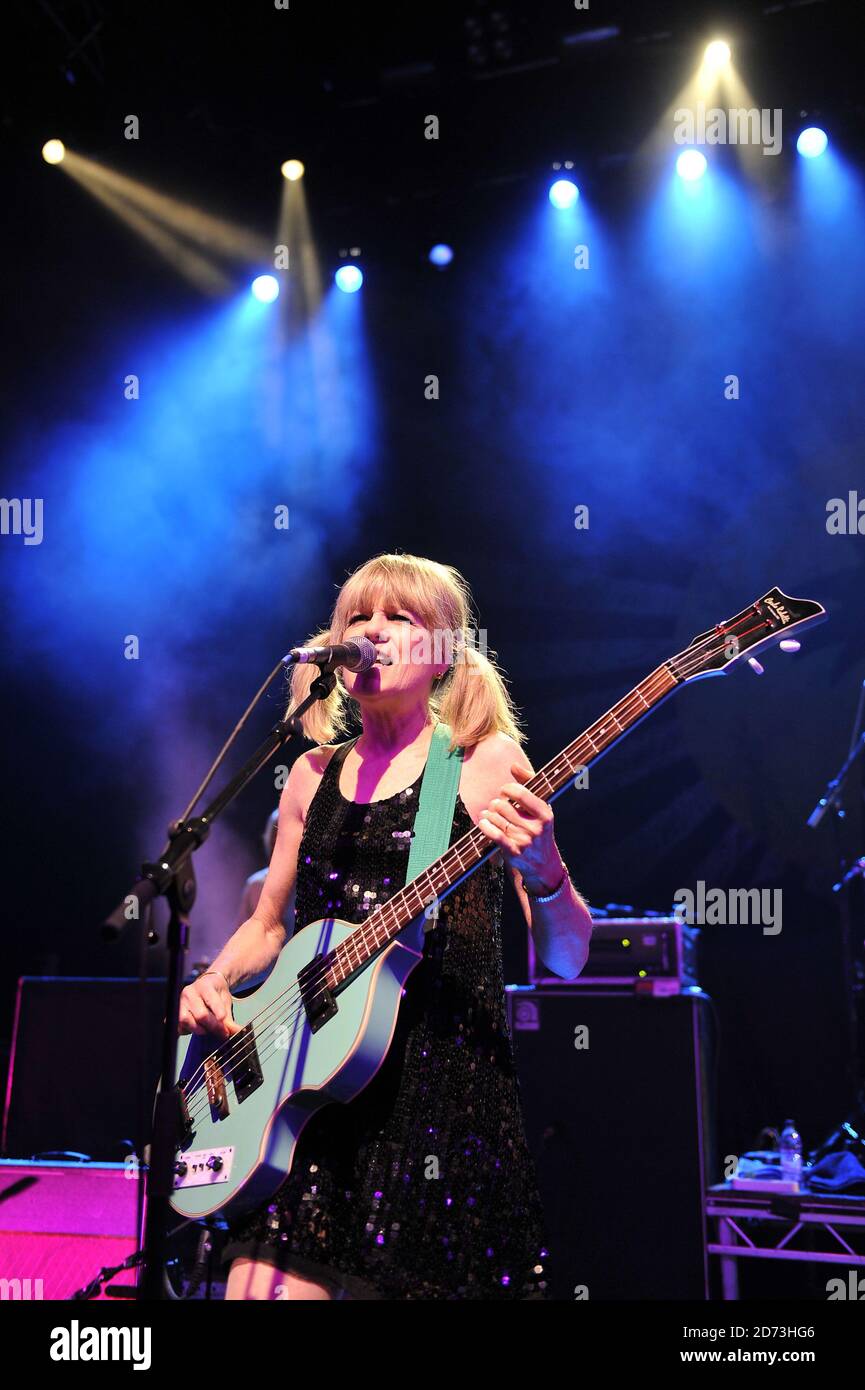 Tina Weymouth of Tom Tom club performing live as part of Island Records