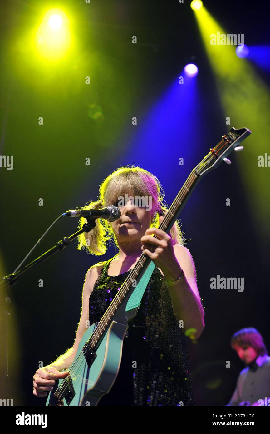 Tina Weymouth of Tom Tom club performing live as part of Island Records ...