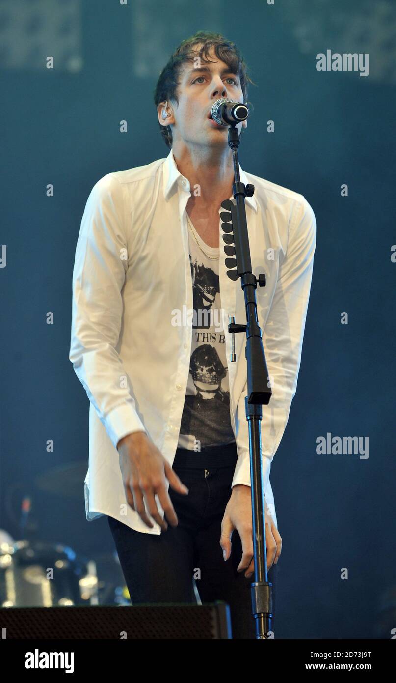 Johnny Borrell or Razorlight performing on the second day of the Isle ...