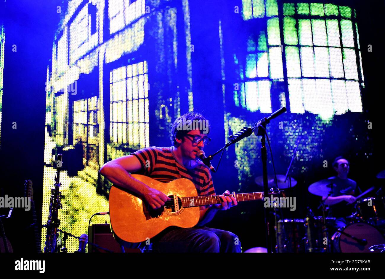 Graham Coxon performs live as part of the ITunes Live series of concerts at the Roundhouse in London Stock Photo