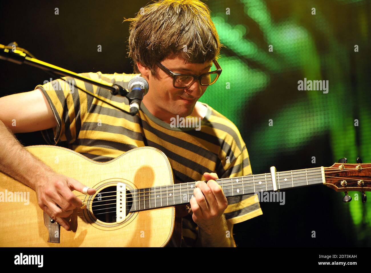 Graham Coxon performs live as part of the ITunes Live series of concerts at the Roundhouse in London Stock Photo