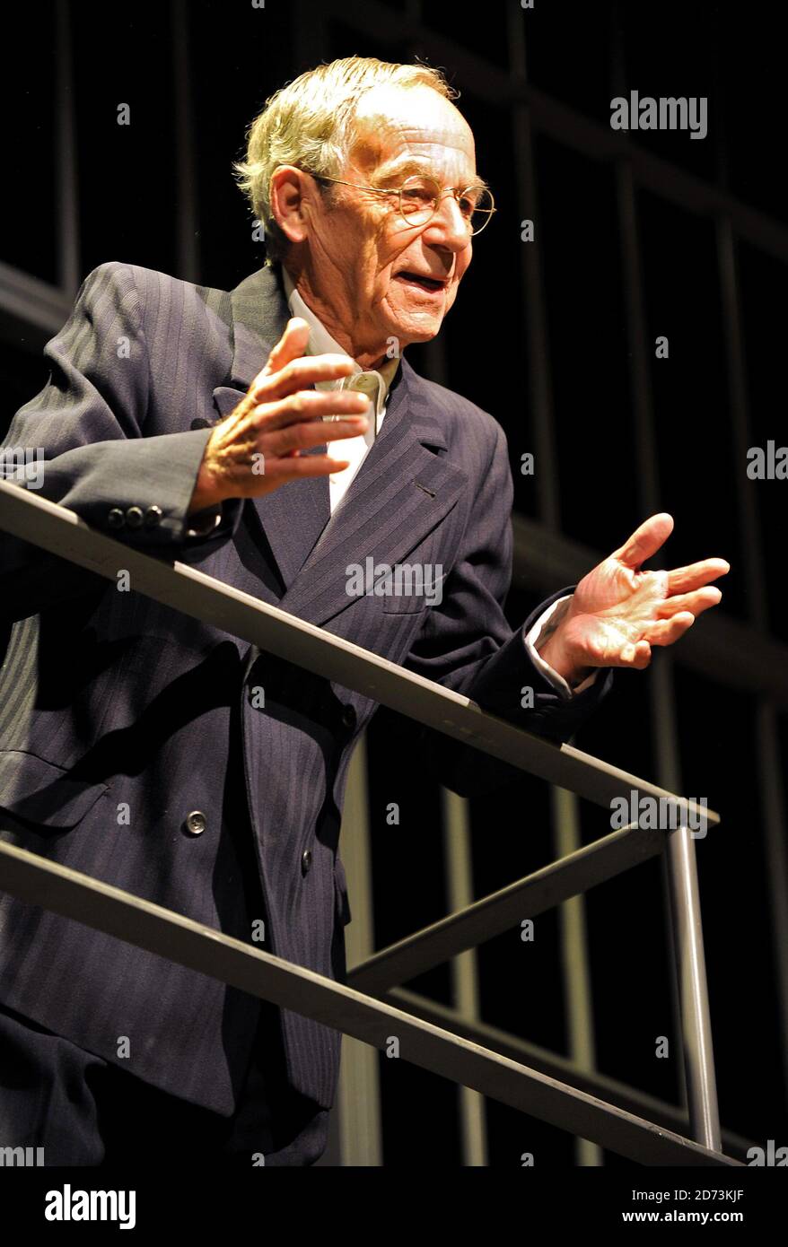Actor Sean Baker performs a scene from The Shawshank Redemption playing