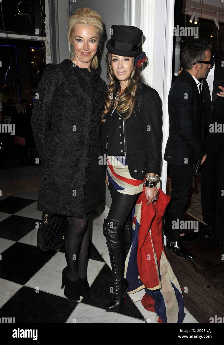Tamara Beckwith (l) and Gela Nash-Taylor attending the launch party for Juicy Couture's flagship store in central London. Stock Photo
