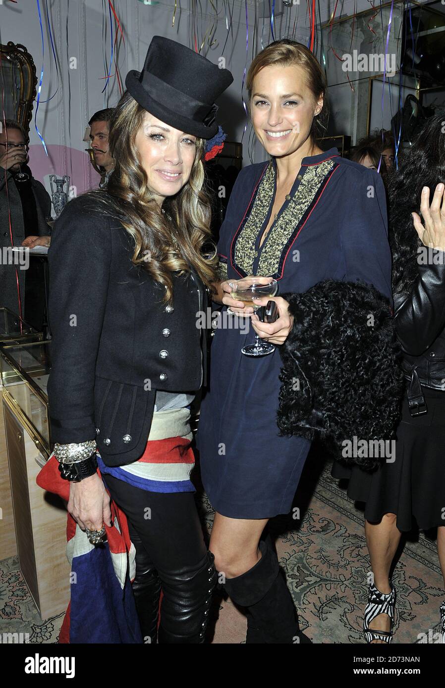 Gela Nash-Taylor and Yasmin Le Bon attending the launch party for Juicy Couture's flagship store in central London. Stock Photo