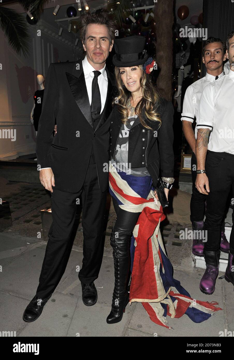 John Taylor and Gela Nash-Taylor attending the launch party for Juicy Couture's flagship store in central London. Stock Photo