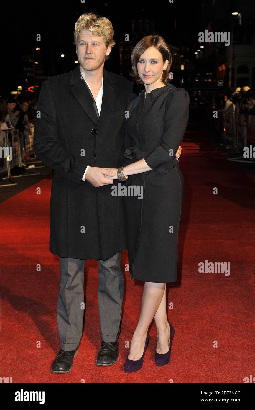 Vera Farmiga and husband Renn Hawkey arrive at the premiere of Up in