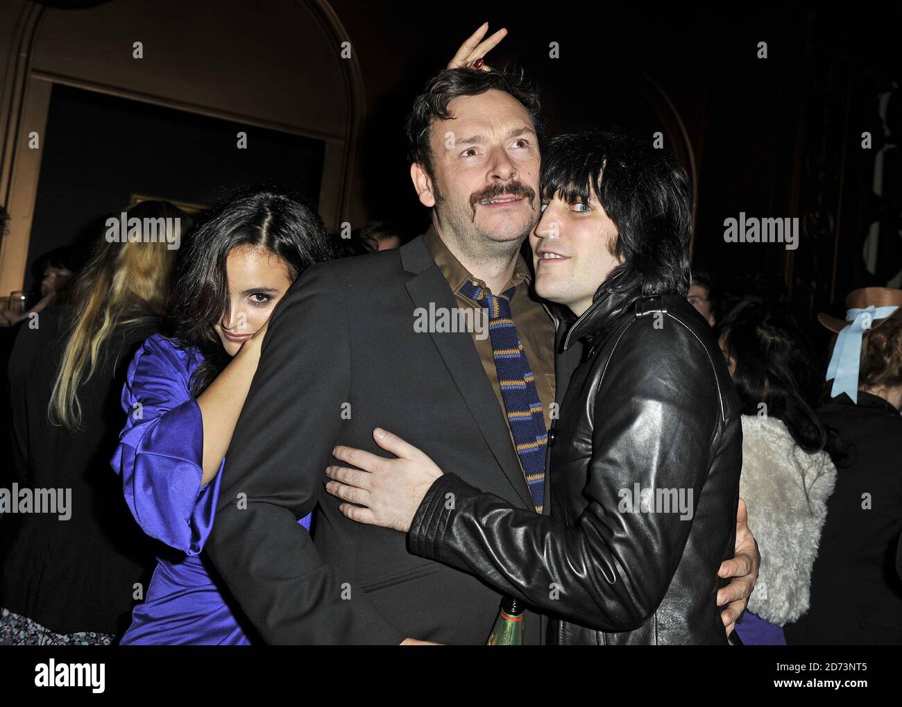 (l-r) Veronica Echegui, Noel Fielding and Julian Barratt attending the afterparty for the Bunny and the Bull Premiere, held at Sketch in central London. Stock Photo