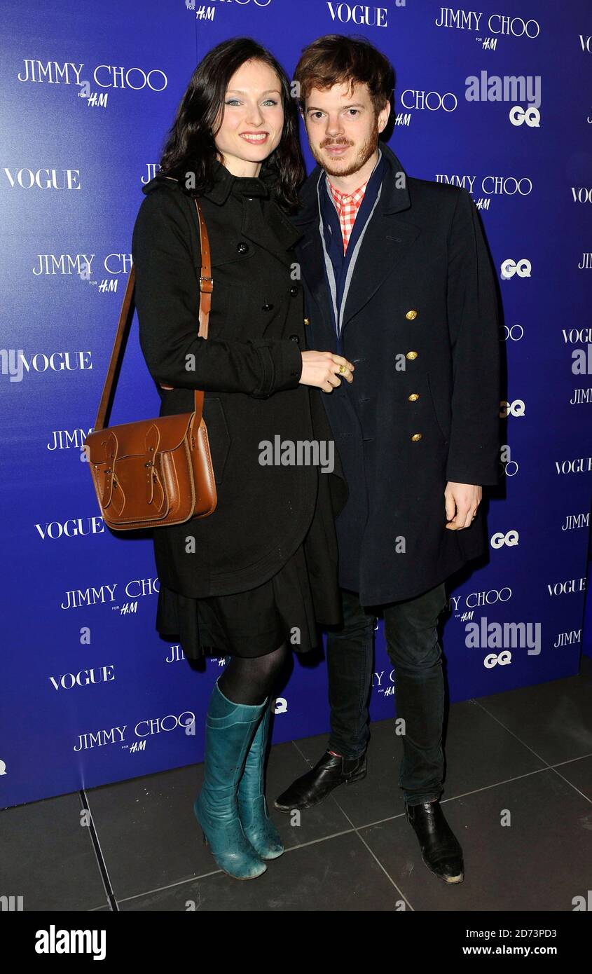 Sophie Ellis Bextor and Richard Jones attending the launch party for Jimmy Choo at H&M, at the store's Regent Street branch in central London. Stock Photo