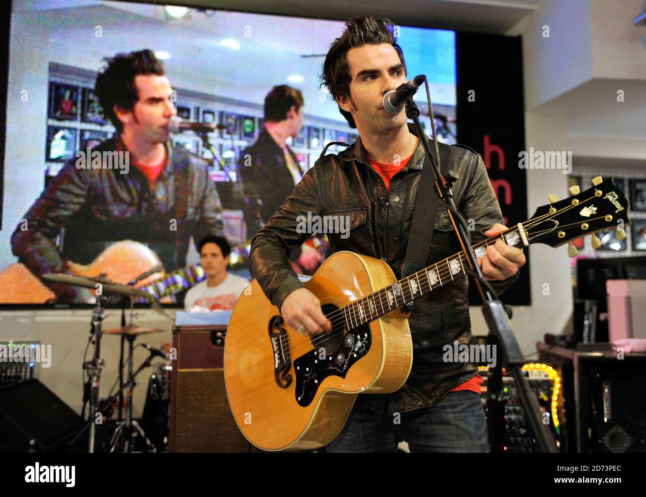 Kelly Jones of the Stereophonics performs live at HMV on Oxford Street ...