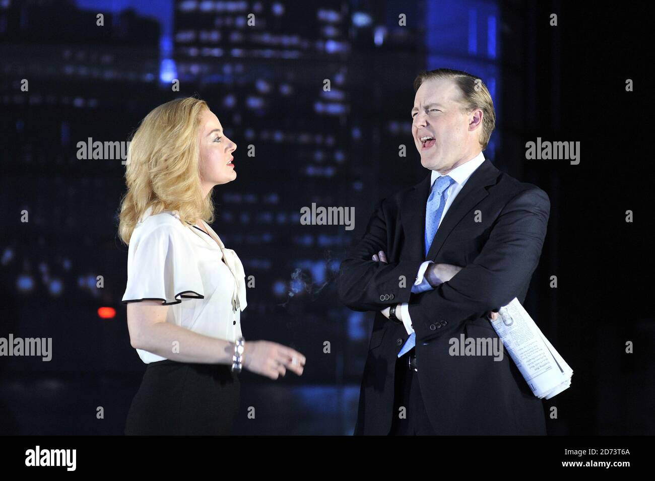 Sam Prebble Samuel West and Amanda Drew appear in Enron, by Lucy Prebble, at the ...