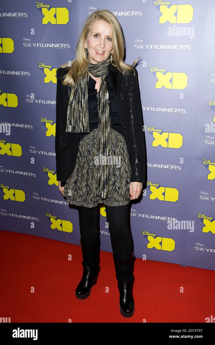 Gillian McKeith arrives at the UK premiere screening of the Disney XD film Skyrunners held at the Mayfair Hotel in central London Stock Photo