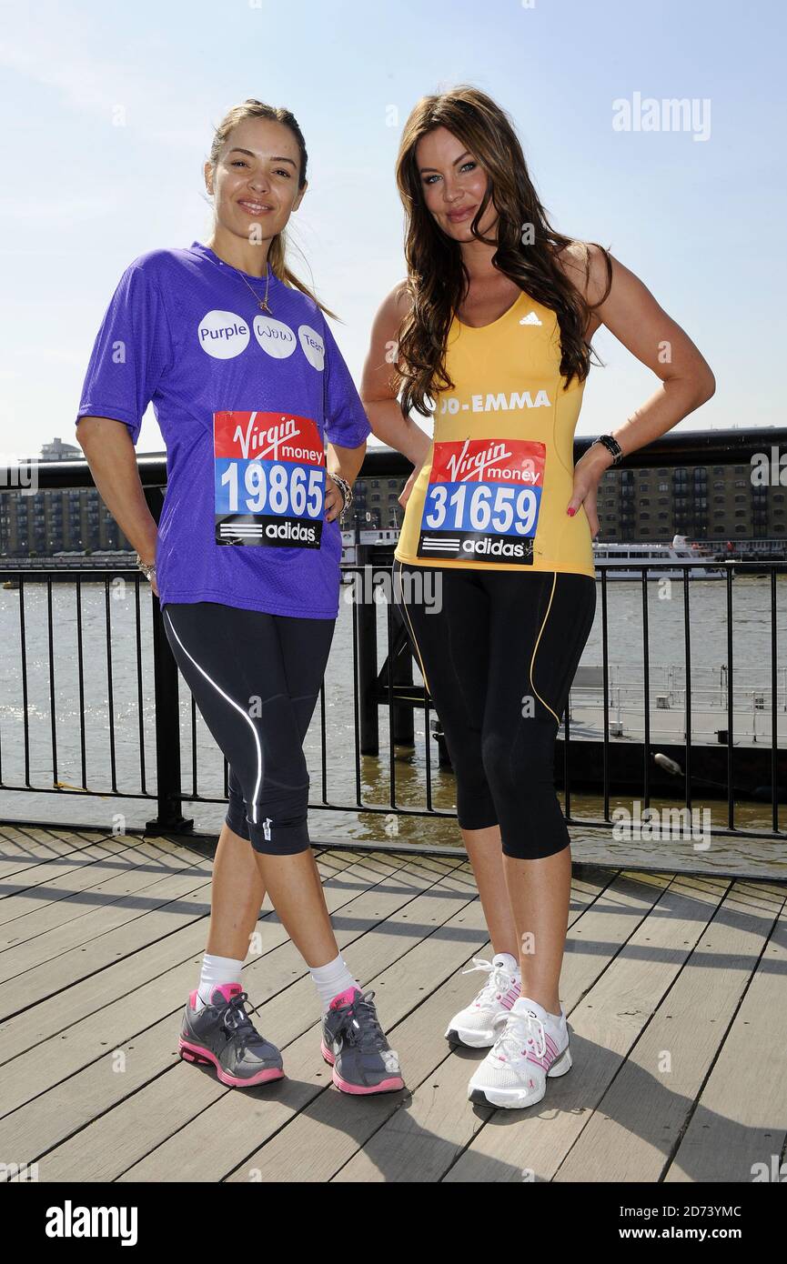 Jo-Emma Larvin and Ellen Rivas attend a photocall at Tower Bridge in ...